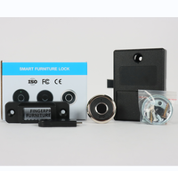 Serrure de meuble intelligente F050, mécanisme de verrouillage par empreinte digitale, capacité de 20 empreintes, serrures électroniques pour tiroirs de table de chevet