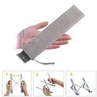 Support de tablette portable oxydation de surface portable mini pliable en aluminium supports d'ordinateur portable réglable