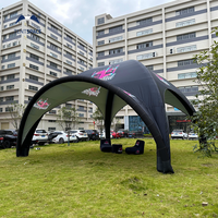 Tente gonflable sur mesure haute performance tente d'exposition étanche à l'air tente d'événement tube d'air tente dôme araignée chapiteau de fête auvent