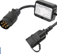 Connecteur de remorque européen 7 voies vers prise américaine 4 voies, convertisseur de circuit de feux arrière pour caravane, bateau, remorque