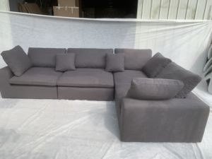 قماش منزلي مريح مقطعي 1 2 3 أحجام مع حشو إسفنجة لغرفة المعيشة أو غرفة النوم - Product Image 4