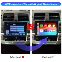 Kit d'interface décodeur sans fil Apple CarPlay Android Auto pour Toyota Crown Majesta URS206