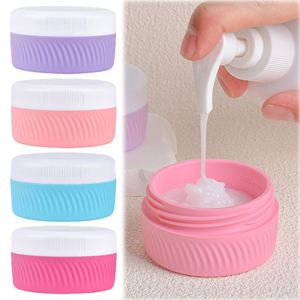 Silicone Cream Lotion Jars Leakproof Plastic Travel Toiletrie Containers with <b>Lids</b> Anti Fall Cosmetics Shampoo <b>Bottling</b> Bottle - Product Image 1