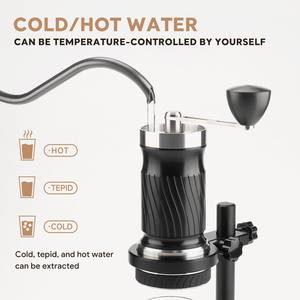 Macchina per Caffè Espresso Portatile Semi-Automatica 12 <span class=keywords><strong>Bar</strong></span> in Acciaio Inox per Esterni USB 3 in 1 per Capsule, Cialde e Caffè Macinato - Product Image 3