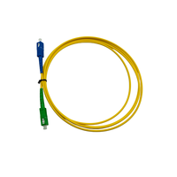 Cordon de brassage fibre optique SC APC SC UPC LC APC monomode 9/125μm G652D LSZH Simplex à faible perte d'insertion