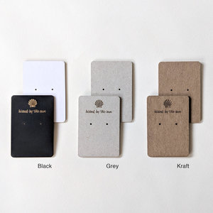 Cartes de présentation de bijoux en papier artistique personnalisées avec logo sur mesure et conception gratuite, forme et taille personnalisées pour les foires artisanales - Product Image 2