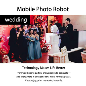Photomaton rotatif à 360 degrés, <span class=keywords><strong>robot</strong></span> photo à impression instantanée avec contrôle intelligent par iPad - Idéal pour les locations d'événements, les mariages et les fêtes - Product Image 5