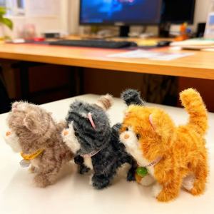 Mèo điện đồ chơi sang trọng Chồn Lông Chuông đồ chơi với ghi âm giọng nói bắt chước mèo búp bê điện vật nuôi trẻ em Đồ chơi mô phỏng Thú nhồi bông - Product Image 4