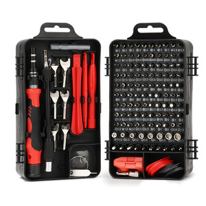 Mobile Phone Repair Tool <b>Set</b> 135 In 1 Carbon Steel <b>Screwdriver</b> With Magnetic <b>Bits</b> For Watch And Digital Device Fixing - Product Image 1