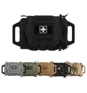 Nhà sản xuất công suất lớn chiến đấu chiến thuật sa mạc ngụy trang Kit Viện trợ đầu tiên ifak chiến thuật Rip đi tiện ích Pouch với ngực con dấu - Product Image 1