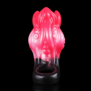 New Style Silicone Penis Sleeve Hollow Monster Knot Cock Sheath Pleasure Tools for Couple Sex Toys for Men Cock Enlargement - Product Image 5