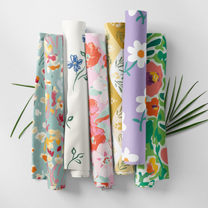 ชุดเดรสผ้าฝ้ายผ้าฝ้ายลายจุดแบบออร์แกนิกพิมพ์ลายจุดแบบดิจิทัล - Product Image 1