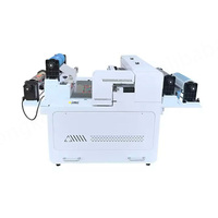 Imprimante UV DTF tout-en-un CMYK W Vernis numérique A3 A4 avec double tête d'impression XP600, imprimante UV à rouleau plat 6050