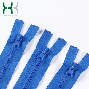 No.5 Professional Garment Fashion Large Blue Color Plastic Zipper Manufacturer