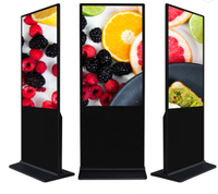Pantalla táctil vertical interactiva de 43, 55, 65 pulgadas, tótem de pie, pantalla táctil digital para interiores