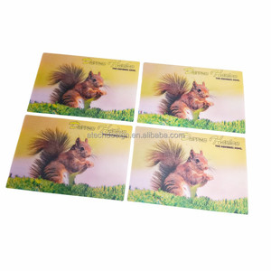 Tarjeta Postal Lenticular 3D Personalizada con Imagen de Ardilla, Impresa en Plástico, Recuerdo, Regalo - Product Image 1