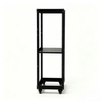 Armoire de serveur mobile 19 pouces à 4 piliers ouverts 42U 520*2000*600mm, profondeur 600mm, en acier laminé à froid SPCC, revêtement en poudre d'acier