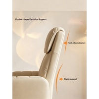 Chaise ergonomique en cuir PU avec support lombaire, idéale pour le gaming, le bureau, la maison, confortable, pivotante, pour chambre et bureau, style américain