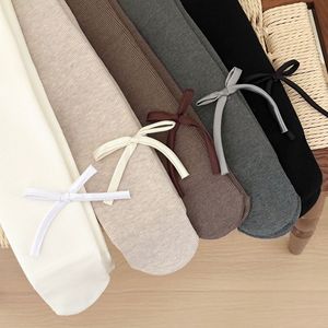 <span class=keywords><strong>Leggings</strong></span> Invernali Caldi per Bambine in Poliestere Felpato Spesso con Fiocco, Tinta Unita, di Tendenza - Product Image 4