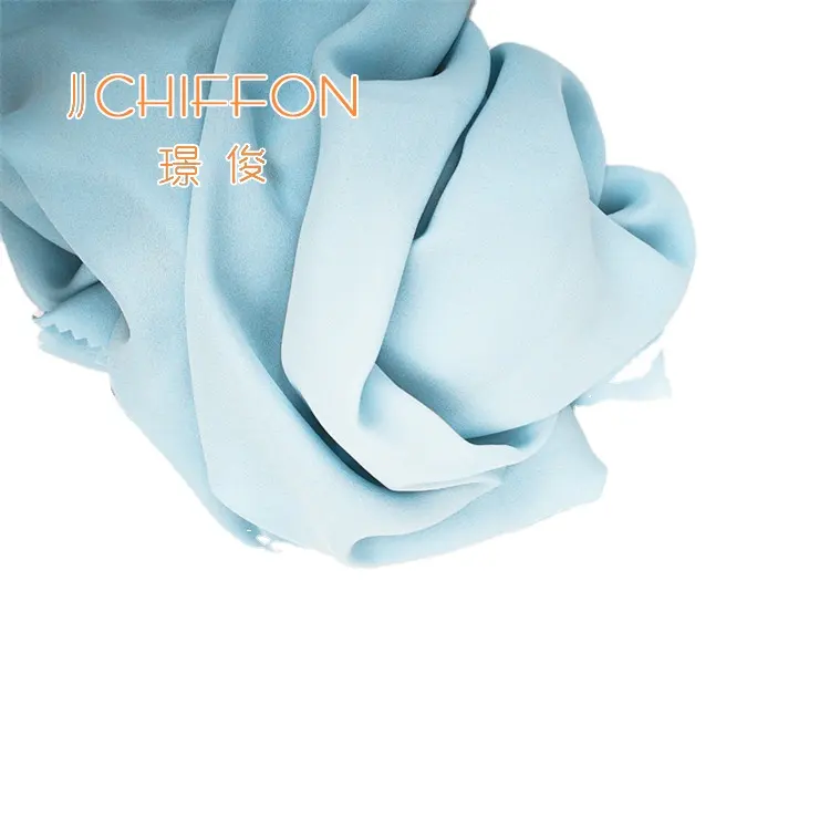 JINGJUNテキスタイルShaoxing Textiles Fashion Plain Dyed 75D 1800T Moss Crepe Fabric for Lady Cloth