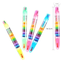 Crayons de couleur multifonctionnels pour enfants, 20 couleurs, crayons à dessin pour élèves du primaire, pastels à l'huile colorés