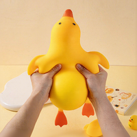 Jouet Squishy Canard Jaune Mignon à Remontée Lente, Anti-Stress, Jouet à Presser en TPR Souple pour Enfants et Adultes, Décompression de l'Anxiété