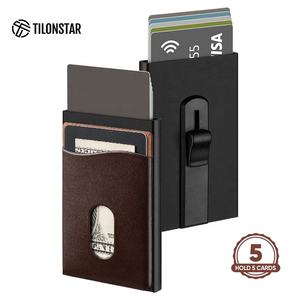 TWM108a Vente à Chaud Portefeuille Mince Minimal pour Hommes Collection Porte-Cartes Porte-Cartes Homme <span class=keywords><strong>Carte</strong></span> Portefeuille Pop up Portefeuilles en Cuir - Product Image 1