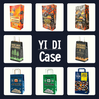 Sac d'emballage chimique personnalisé en papier kraft multicouche, résistant à l'humidité, à fond plat, 25 kg, biodégradable, recyclable, avec fermeture cousue