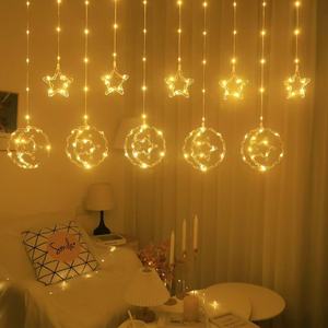 <span class=keywords><strong>Luci</strong></span> all'ingrosso della stringa della stella e della luna LED per celebrare il Festival delle <span class=keywords><strong>luci</strong></span> Decorative della tenda del Ramadan con 8 modalità lampeggianti - Product Image 2
