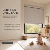 Store Enrouleur Motorisé Électrique Sans Fil Tuya Signee Zigbee Intelligent avec Télécommande Intégrée, Étanche, en Polyester, Design Moderne
