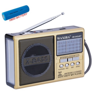<span class=keywords><strong>Radio</strong></span> multi-bandes Waxiba XB-542URT professionnelle à transistor électronique, grand haut-parleur, modules récepteurs AC/DC AM/FM/SW - Product Image 1