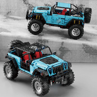 Ensemble de blocs de construction de voiture de course tout-terrain T5010, bleu, plastique ABS, échelle 1:8, plus de 2680 pièces, jouet de construction pour les âges 8-13 ans, unisexe