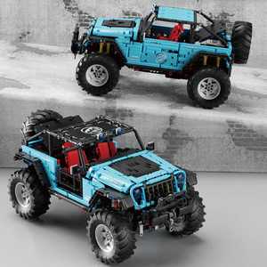T5010 off Road Racing Car <b>Building</b> <b>Block</b> <b>Set</b> Blue ABS Plastic 1:8 Scale 50-Piece Construction Toy for Ages 8 to 13 Years - Product Image 3