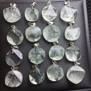 Colgante de Plata 925 al por mayor con Piedras Curativas de Cristal Natural, Collar de Joyería con Piedras Preciosas de Piedra Lunar, Aguamarina y Amatista para Regalo - Product Image 6