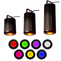 Décoration d'éclairage d'église 90W 120W 250W RGBW LED COB Par lampes suspendues blanc noir finition concert mariage scène Studio lumière