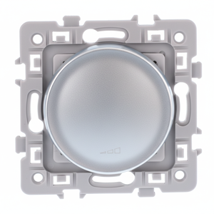 Gradateur carré argenté à 2 fils (sans neutre) - Product Image 1