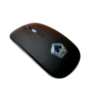 Souris sans fil rétroéclairée à LED avec logo gravé au laser personnalisé, cadeau promotionnel OEM à faible MOQ