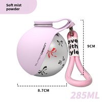 Bouteille d'eau portable 2-en-1 pour chien avec bol en silicone pliable et sangle de poignet
