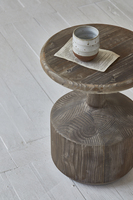 Meubles vintage du milieu du siècle décoration en bois de pin blanc table basse table d'appoint tabouret table d'appoint