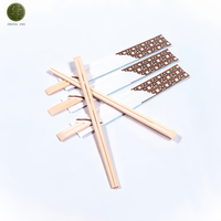 Baguettes jetables rondes en bambou emballées individuellement, impression de logo personnalisé pour la restauration, le sushi, la maison, le camping, la vente en gros