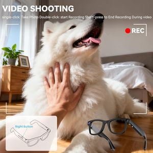 Lunettes Intelligentes IA 2026 avec Caméra 8MP, Enregistrement Vidéo HD, Commande Vocale, Reconnaissance d'Objets, Traduction en Temps Réel G300, Étanchéité IP67 - Product Image 5