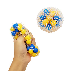 Fast Delivery Funisolutions Colorful <b>Silicone</b> Sensory <b>Beads</b> Stress Ball Fidget Toy Ball-in-the-Ball Venting Squishy Toy 14+ - Product Image 3