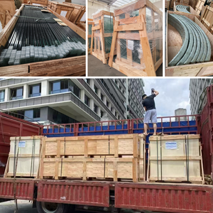 Barandilla de Vidrio <span class=keywords><strong>Exterior</strong></span> Moderna sin Marco, Sistema de Barandilla de Vidrio <span class=keywords><strong>Exterior</strong></span> de Aluminio con Canal en U y Luz LED - Product Image 6