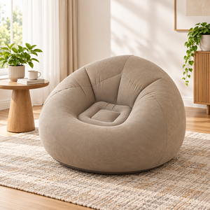 Sillón Inflable Acolchado, Redondo, Individual, Plegable, Muebles de Exterior para Acampar, Ocio y Uso Doméstico - Product Image 5