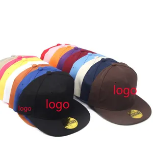 Özel yapılmış tasarım 3d Logo spor beyzbol şapkası 6 Panel özel boş şapka snapback donatılmış şapka