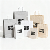 Sac de shopping en papier noir de luxe avec poignée en ruban, personnalisable avec logo, pour la vente en gros, avec boîtes d'expédition pour cadeaux artisanaux et bougies HONPAK