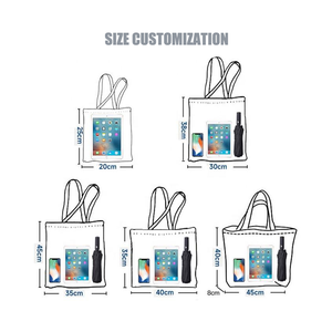 Can Add Your Own Logo Printed Embroidery Cotton <b>Canvas</b> <b>Tote</b> <b>Bag</b> Custom Small <b>Canvas</b> Cotton Gift <b>Bag</b> for Packages - Product Image 5