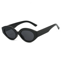 Kacamata Oval Fashion Kasual UV400 Retro Cat's Eye Outdoor Bohemian Full Frame untuk Unisex