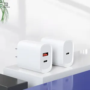 Pengisi daya lipat Mini portabel, adaptor pengisi daya Cepat catu daya usb-c universal perjalanan kualitas tinggi