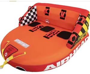 Tabung tiup yang dapat ditarik 1-4 model pengendara titik derek ganda penutup nilon bantalan busa Eva katup kecepatan tabung perahu dan Ski air yang dapat ditarik - Product Image 1